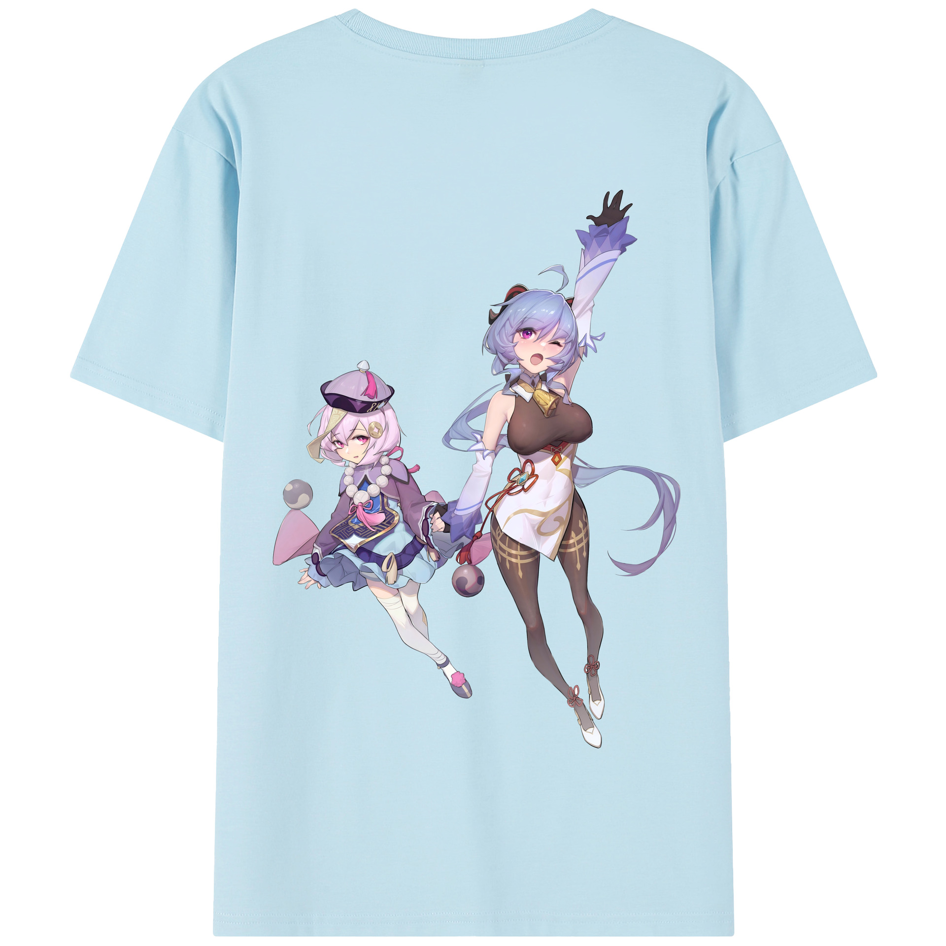 げんし神 七七 なな  genshin Nana 綿100％半袖Tシャツ（背面プリント）